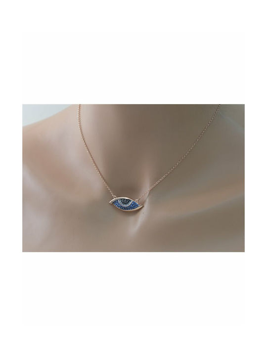 Exis Jewellery Necklace Eye from Gold Plated Silver