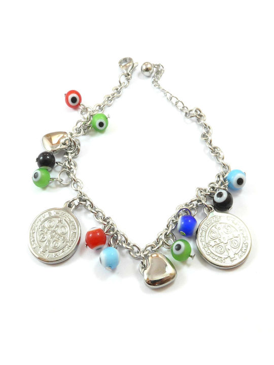 Bracelet Anklet Chain with design Eye made of Steel