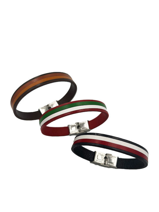 ByLeather Ανδρικό Βραχιόλι από Δέρμα 17cm