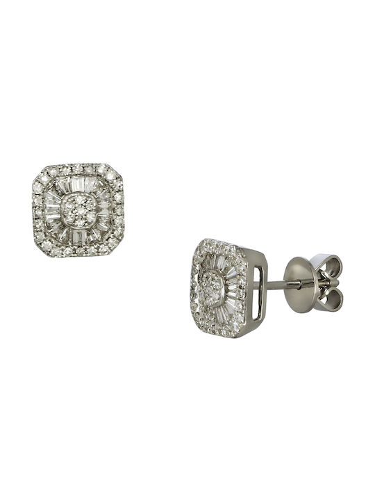 Earrings made of Platinum with Diamond