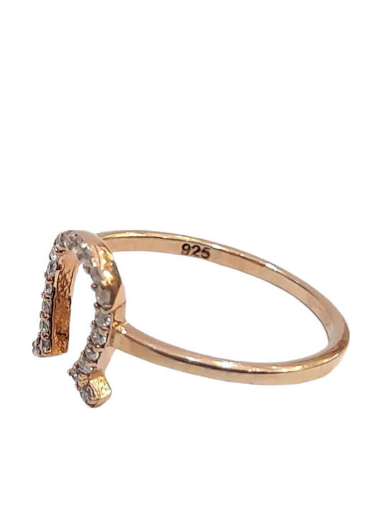 One Jewellery Γυναικείο Δαχτυλίδι από Ασήμι Επιχρυσωμένο