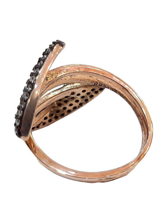 One Jewellery Γυναικείο Δαχτυλίδι από Ασήμι Επιχρυσωμένο