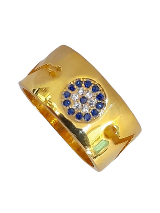 One Women's Ring from Silver Gold Plated