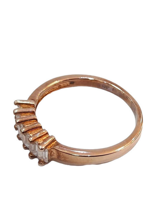 One Jewellery Γυναικείο Δαχτυλίδι από Ασήμι Επιχρυσωμένο