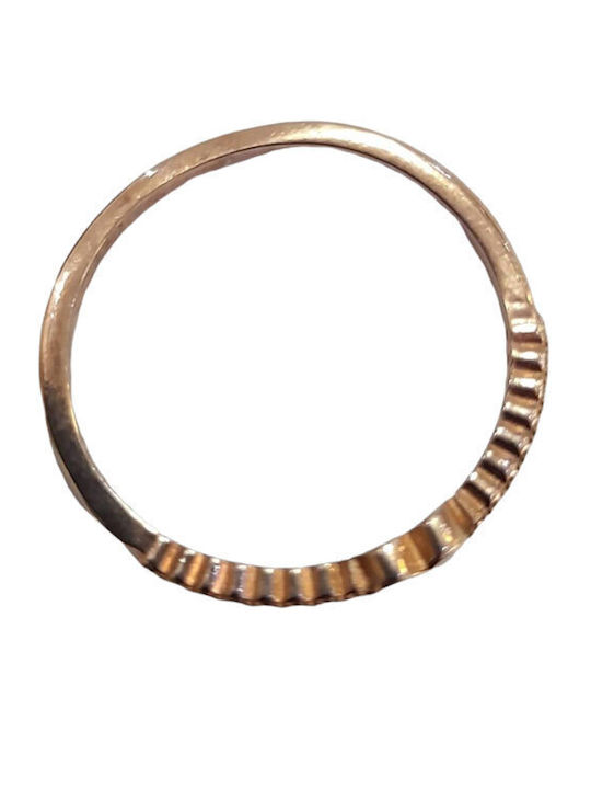 One Jewellery Γυναικείο Δαχτυλίδι με Πέτρες από Ασήμι Επιχρυσωμένο