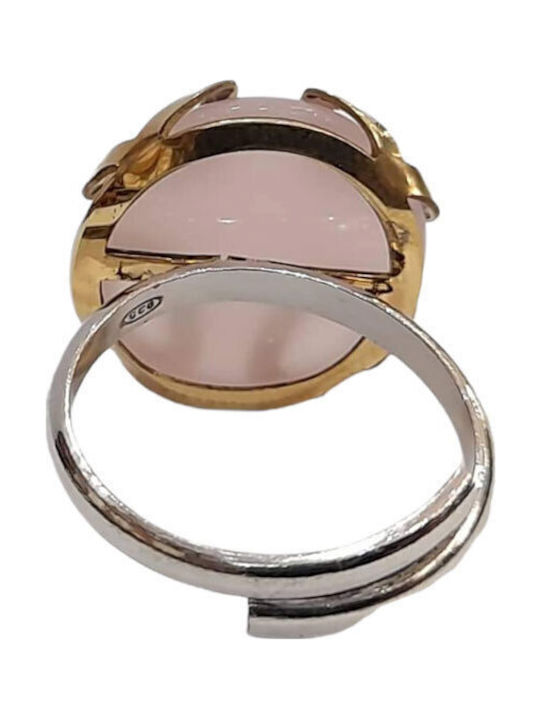 One Jewellery Femeie Inel cu Pietre din Argint Placat cu aur