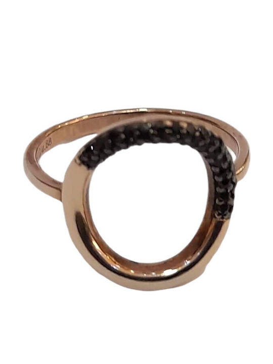 One Jewellery Γυναικείο Δαχτυλίδι από Ασήμι Επιχρυσωμένο