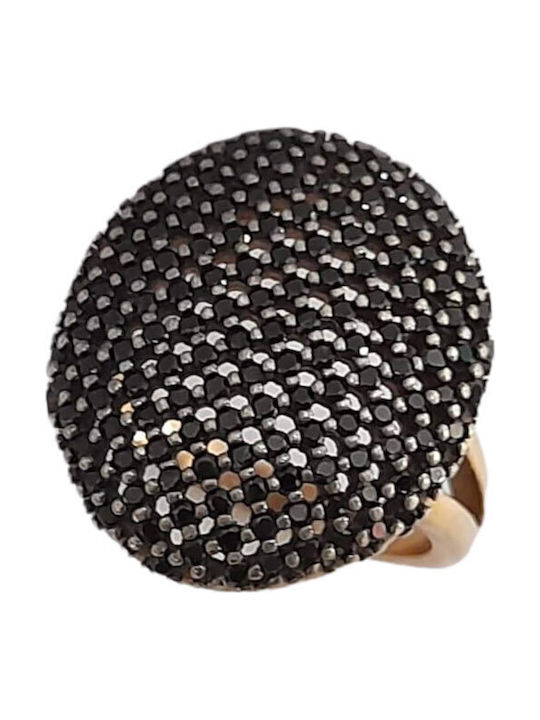 One Jewellery Дамски Пръстен с Циркони от Сребърен Позлатен