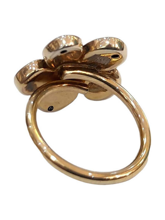 One Jewellery Γυναικείο Δαχτυλίδι από Ασήμι Επιχρυσωμένο