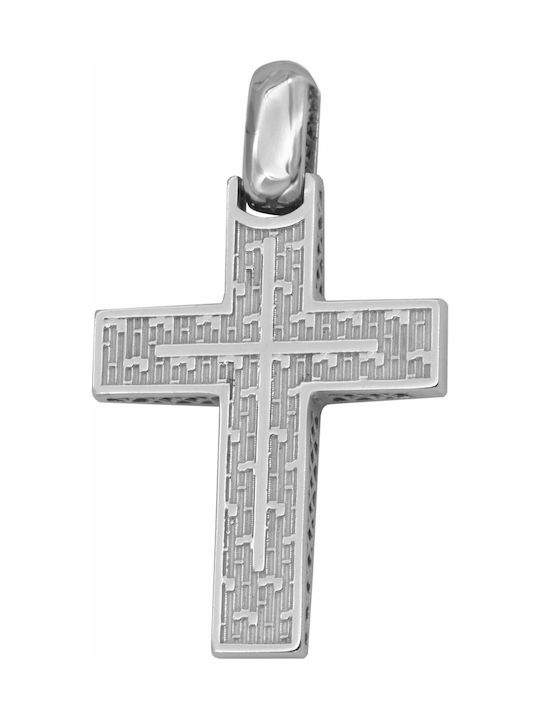 White Gold Cross 14K