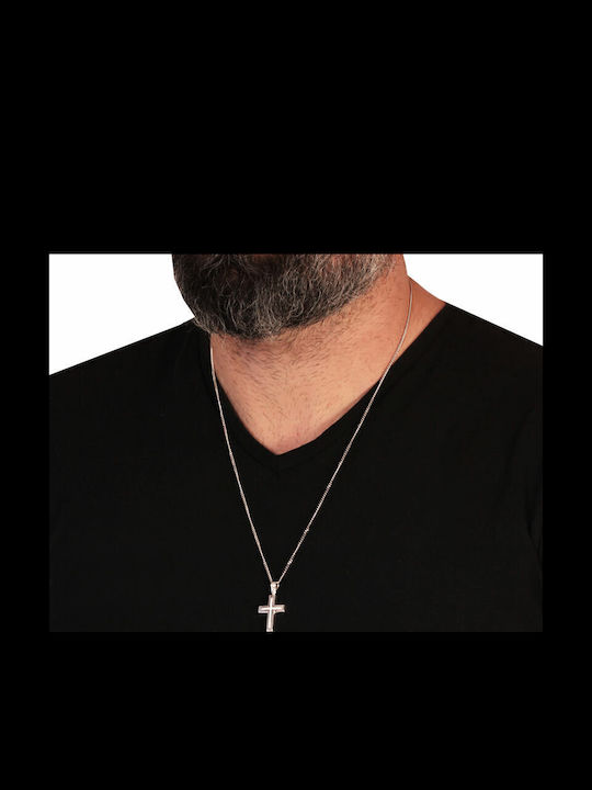 Abadianakis Cruci Aur Alb 14K