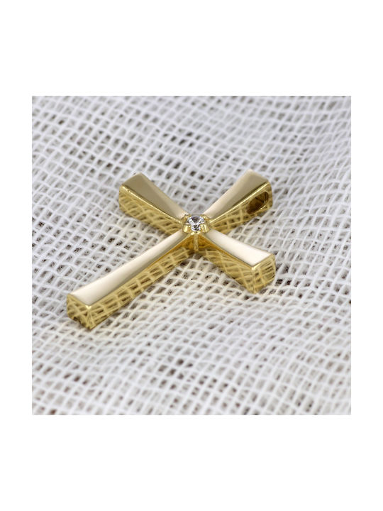 Damen Gold Kreuz 14K