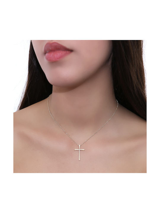 Men's Gold Cross 14K with Chain