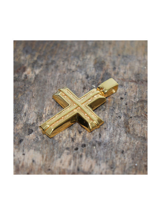 Herren Gold Kreuz 14K