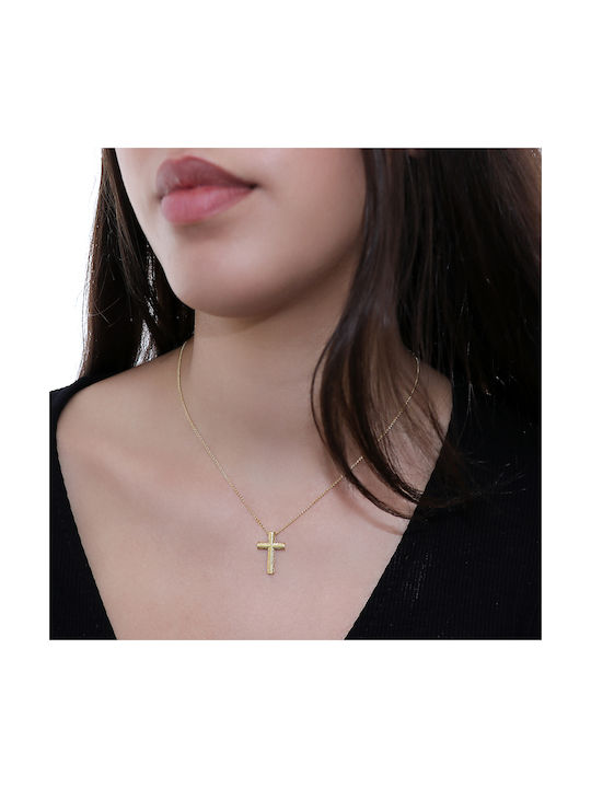 Men's Gold Cross 14K