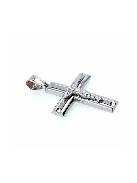 White Gold Cross 14K