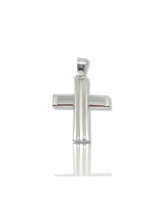 Mentzos White Gold Cross 14K