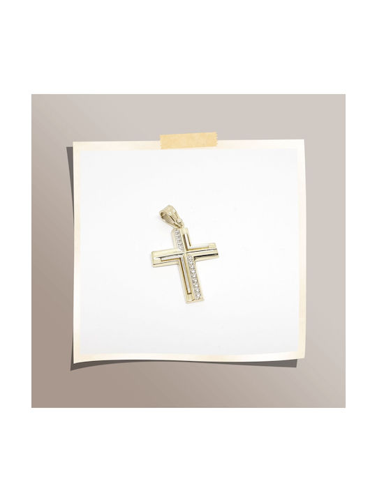 Mentzos Gold Kreuz 14K