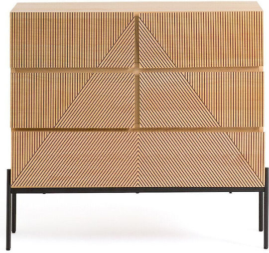 Comoda pentru Dormitor Lemnoasă cu 5 sertare 99x40x90buc