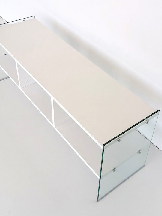 Έπιπλο Τηλεόρασης Διάφανο Μ120xΠ45xΥ45cm
