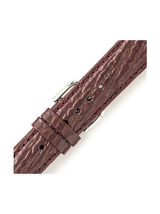 KOSTELO Leather Strap Burgundy 16mm