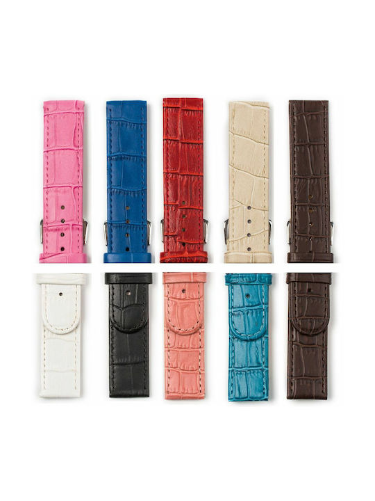 Leather Strap White 12mm