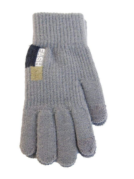 Vamore Unisex Knitted Touch Gloves Gray Unisex