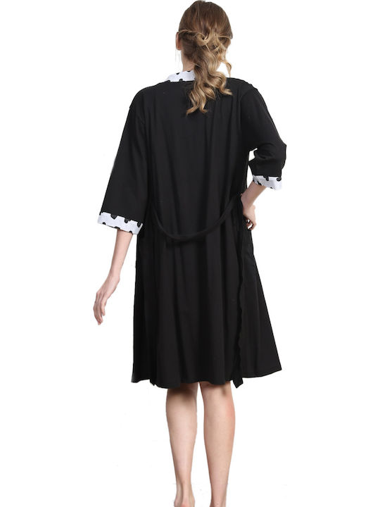 Vienetta Secret Summer Women's Robe with Nightdress White Vienetta Vienetta