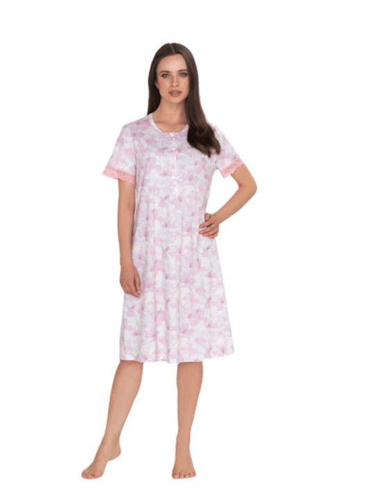 Linclalor Summer Women's Nightdress White