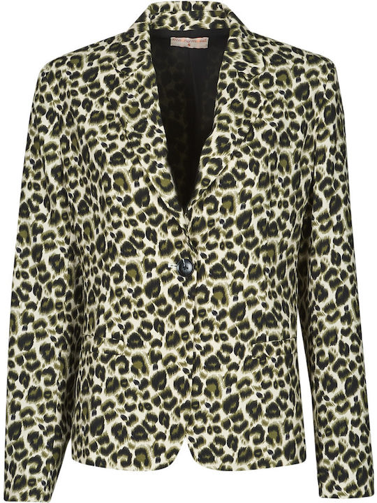 Moony Mood Oupla Damen Blazer Animal Print