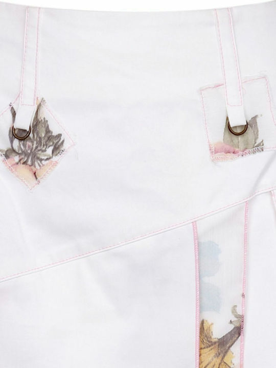 Syran Midi Skirt White