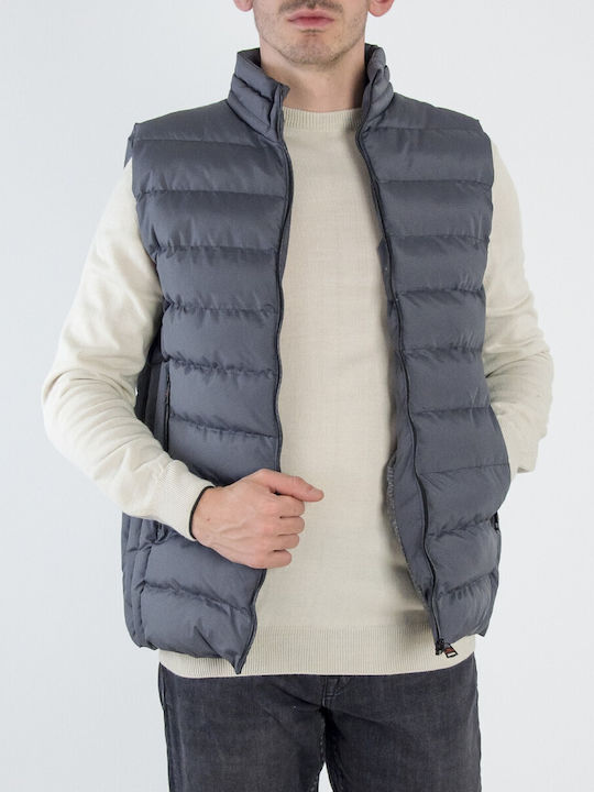 Huxley & Grace Ärmellos Herren Jacke Lässig Gray