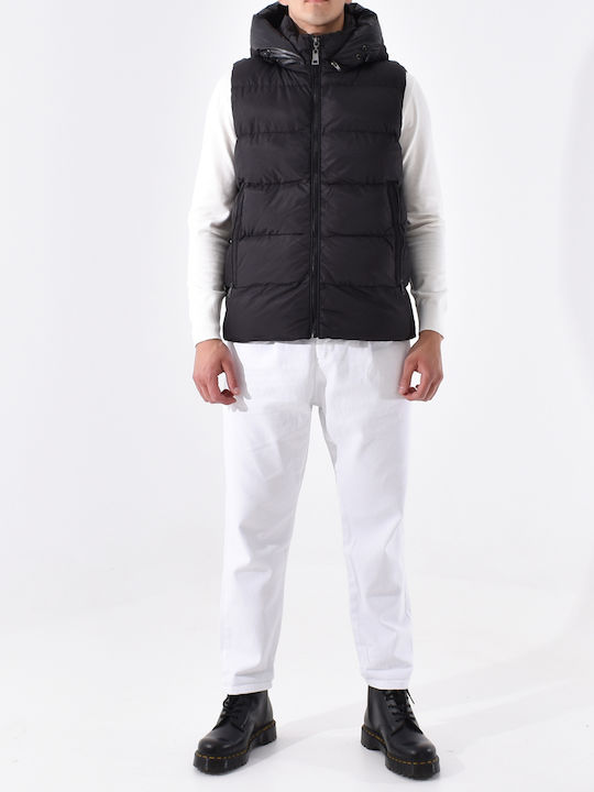 Aris Tsoubos Men's Sleeveless Puffer Jacket Black