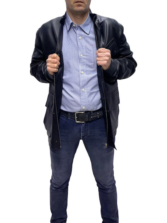 De-5519 Leather Jacket Black