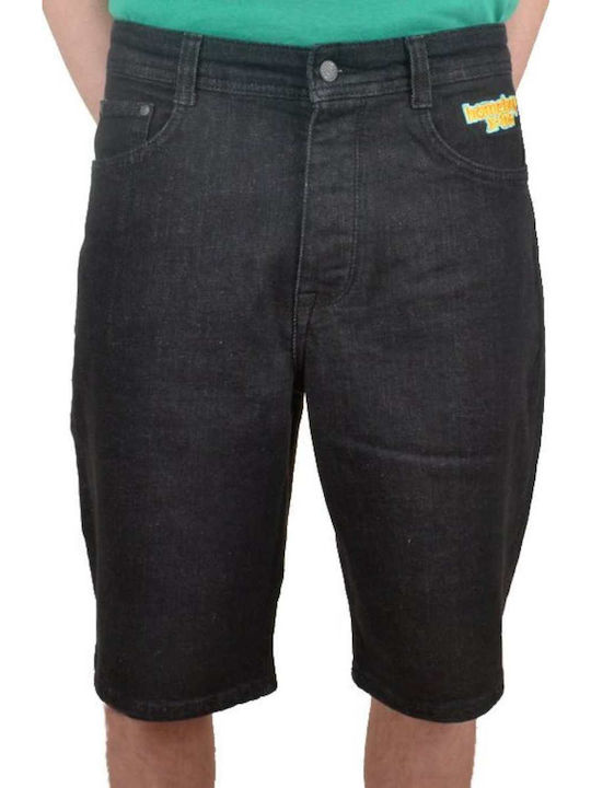 X-tra Baggy Ανδρική Βερμούδα Τζιν Μαύρη