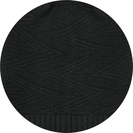 Beanie Beanie Knitted in Black color