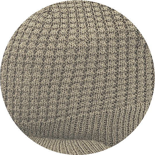 Knitted Beanie Cap Beige