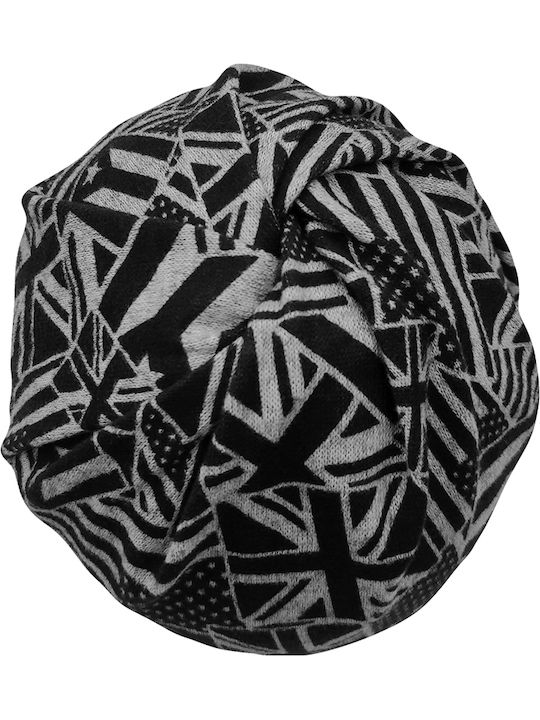 Beanie Unisex Σκούφος Πλεκτός σε Μαύρο χρώμα