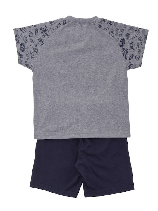 Frenzy Kids Set with Shorts Summer 2pcs Gray