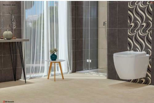 Etili Seramik Placă Perete Bucătărie / Baie Ceramic Mat 25x50cm Gri