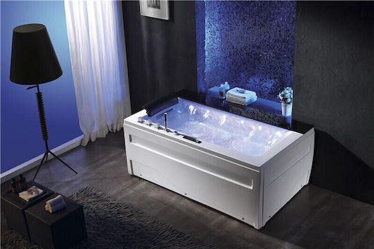 Vinci Badewanne Acryl mit Hydrotherapie 172x100cm