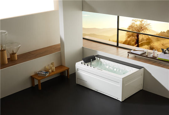 Vinci Badewanne Acryl mit Hydrotherapie 172x100cm