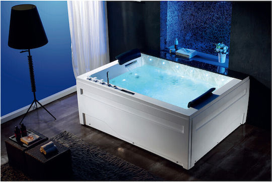 Vinci Μπανιέρα Ακρυλική με Υδρομασάζ 190x150cm