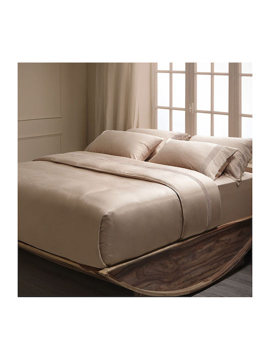 Hauz Sheet King Size with Elastic 180x200+40cm. Dusty Pink