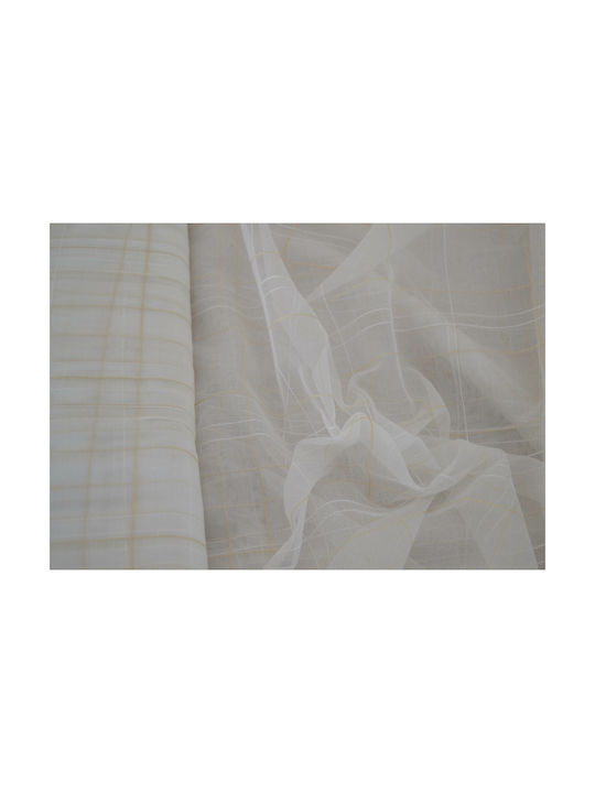 Saray Home Перде с Плик с Писалка Бяло 140x280см