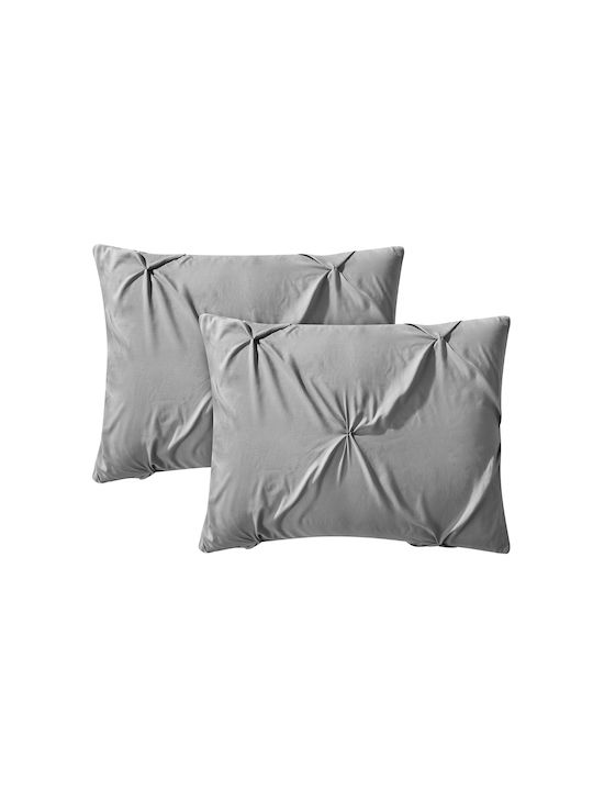 Olia Home Bettdecken-Set Großes Doppelbett 234x244cm Grey 5Stück