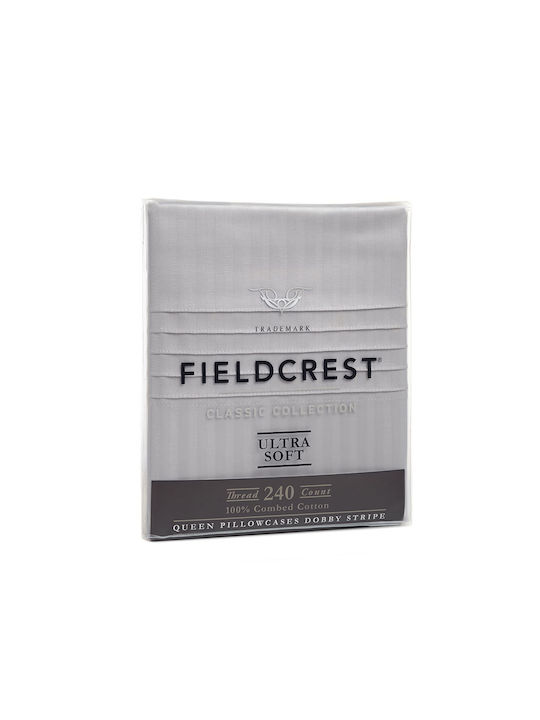 Fieldcrest Ultra Soft Σετ Μαξιλαροθήκες Γκρι 52x78εκ.