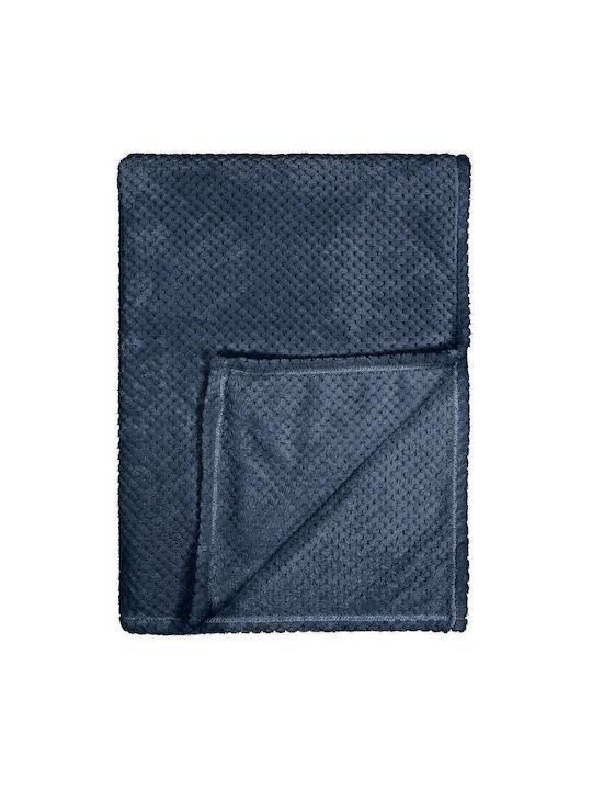 La Redoute Interieurs Gofre Sesselüberwurf 130x180cm Blau
