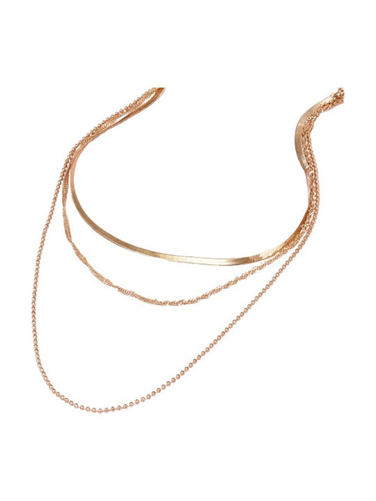 Pearl's Garden Damen Kette Nacken Vergoldet