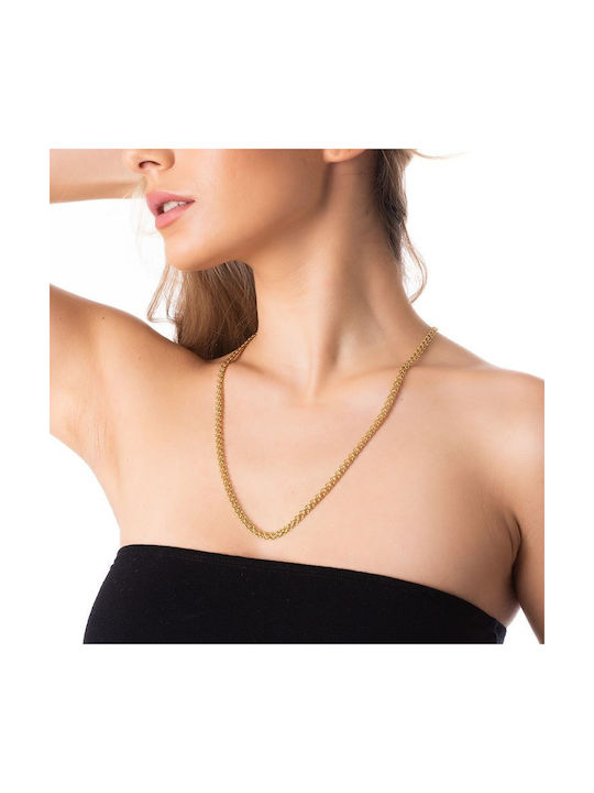 Amor Amor Chain Neck made of Stainless Steel Gold-Plated